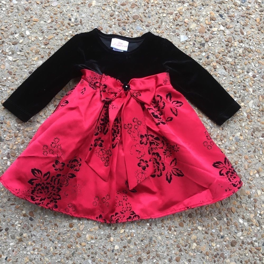 La Princess Size 12 Months Holiday Christmas Dress